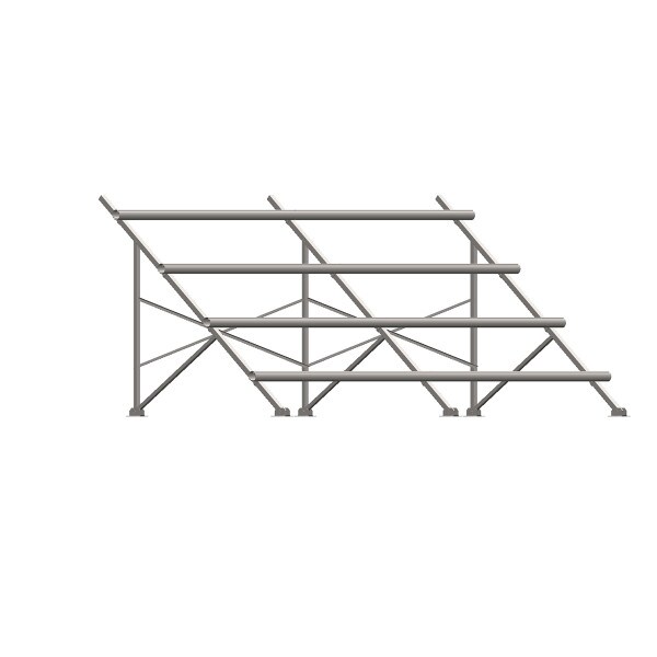 Kinetic Solar KBFGM8P-GA 8 Module Static Angle Ground Mount [40°] Portrait Orientation